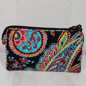 Vera Bradley Parisian Paisly and Floral Wristlet Wallet